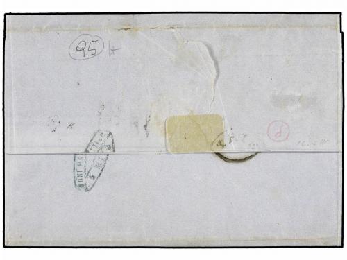 ✉ ITALIA. Sa. 1, 11 (2). 1863. MILANO a TRENTO. 10 cts. bist