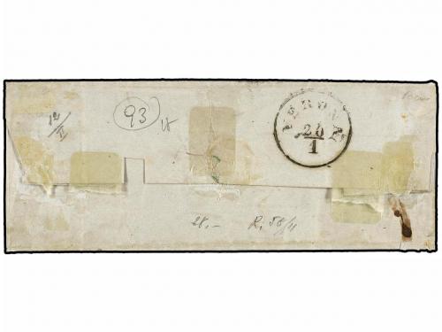 ✉ ITALIA. Sa. 1, 11. 1863. DESENZANO a VERONA. 10 cts. bistr