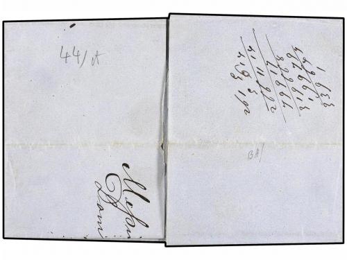 ¿ ITALIA. Sa. 1, 2. 1863. MESSINA a CATANIA. 10 cts. bistre