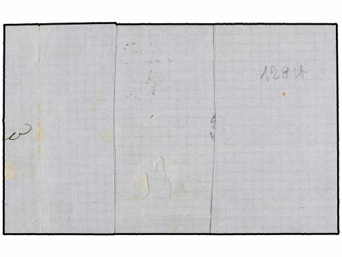 ✉ ITALIA. Sa. 13 + 16F. 1863. MILANO a UDINE. 15 cts. azul t