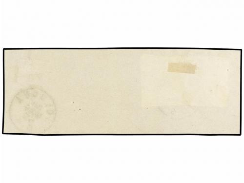 Δ ITALIA. Sa. 12 + 13. 1863. 15 cts. azul tipo I + tipo II s