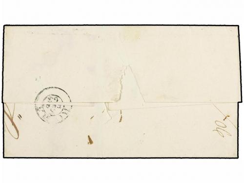 ✉ ITALIA. Sa. 11 + 13E. 1863. TERNI a ROMA. 15 cts. azul, mi