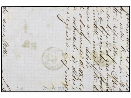 ¿ ITALIA. Sa. 2 (4). 1862. FRONTAL. GÉNOVA a PARÍS. 20 cts.