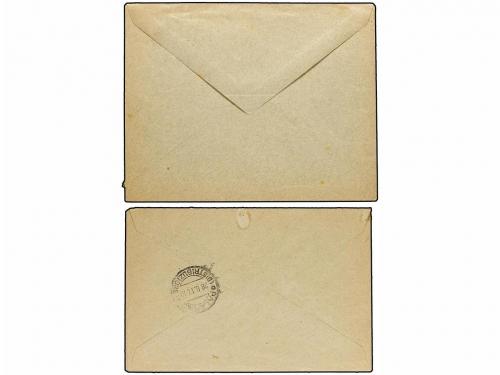 ✉ ITALIA. 1917 (27-28 IV). Dos sobres Primero vuelos NAPOLES