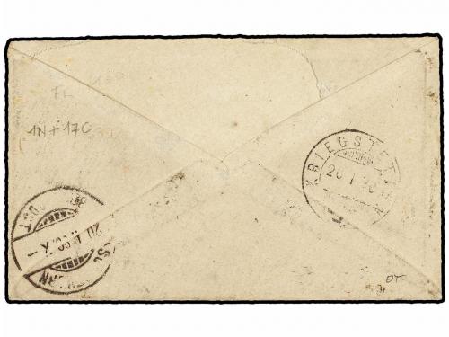 ✉ ITALIA. 1890. COMO a SUIZA. Sobre con franqueo de 2 cts. c