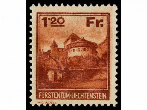 ** LIECHTENSTEIN. Mi. 119/21. 1933. COMPLETE set, never hing