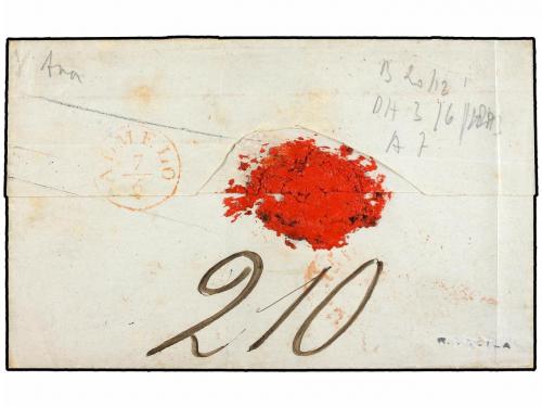 ✉ INDIA HOLANDESA. 1843. SOURABAYA to HOLLAND. Folded letter