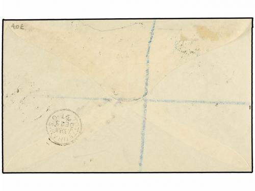 ✉ LABUAN. Sg. 70, 71. 1897. LABUAN to LONDON. 12 cents. and 