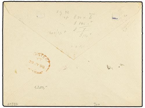 ✉ GIBRALTAR. Sg. 27, 31, 32. 1898. GIBRALTAR to NETHERLANDS.