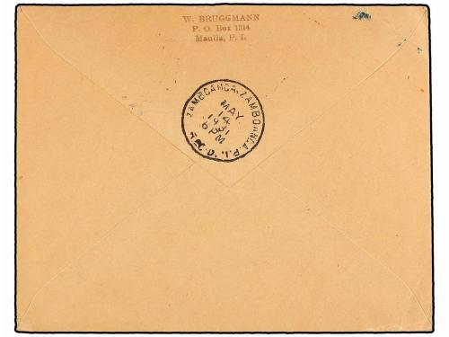 ✉ FILIPINAS. 1931 (12 Mayo). AIR MAIL. ILO ILO a ZAMBOANGA. 
