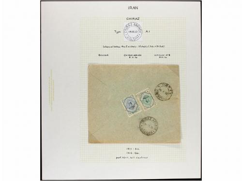 ✉ IRAN. 1894-1939. Fourteen covers from CHIRAZ. Diverse fran