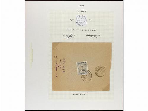 ✉ IRAN. 1894-1939. Fourteen covers from CHIRAZ. Diverse fran