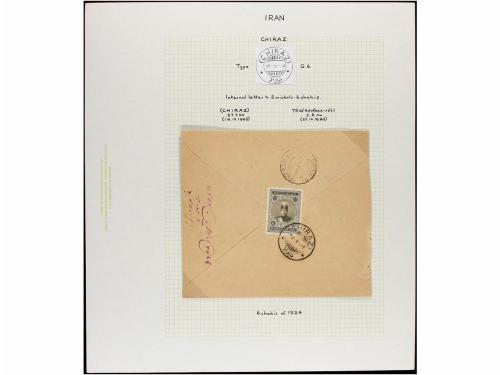 ✉ IRAN. 1894-1939. Fourteen covers from CHIRAZ. Diverse fran