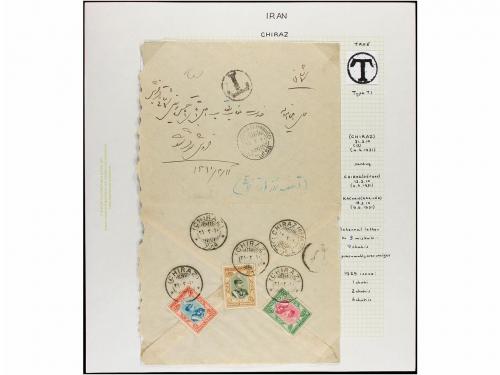 ✉ IRAN. 1894-1939. Fourteen covers from CHIRAZ. Diverse fran