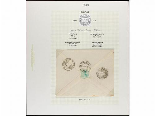 ✉ IRAN. 1894-1939. Fourteen covers from CHIRAZ. Diverse fran