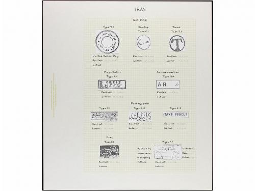 ✉ IRAN. 1894-1939. Fourteen covers from CHIRAZ. Diverse fran
