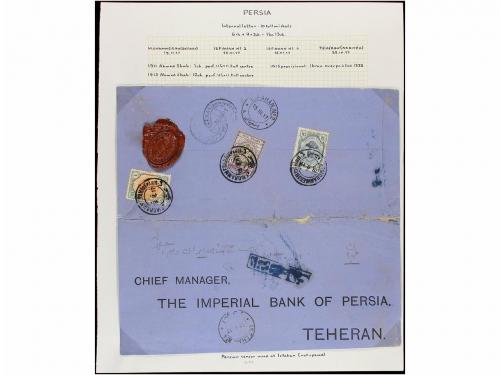 ✉ IRAN. 1915-17. Thirteen covers, diverse frankings (see web