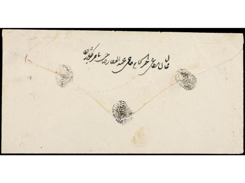 ✉ IRAN. Sc. 29. 1879. SCHIRAS to ISFAHAN. 5 ch. black and ro