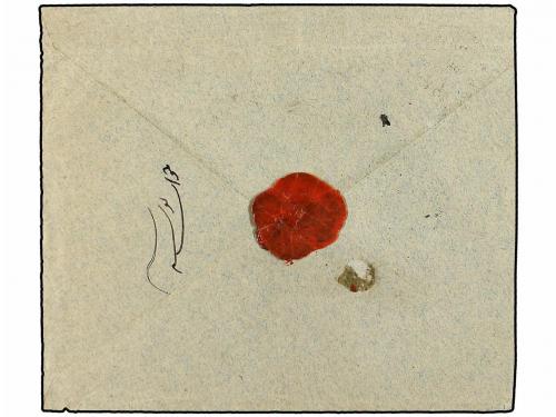 ✉ IRAN. 1898. HAMADAN to KHOREMABAD. 1 ch., 10 ch. and 1 kr.