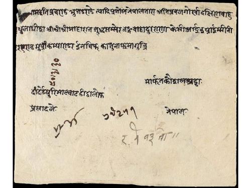 ✉ NEPAL. Mi. 39 (6). 1930. DAHABAN to KATHMANDU. Envelope fr