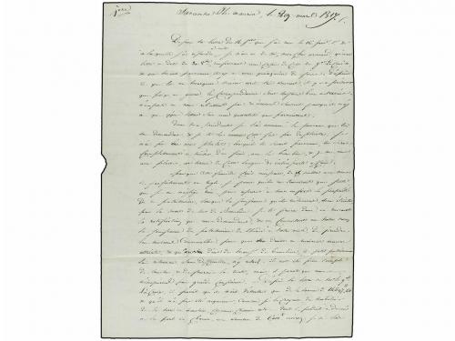 ✉ MAURICIO. 1817 (March 22). SAVANNE. ILE MAURICE to VILLEFR