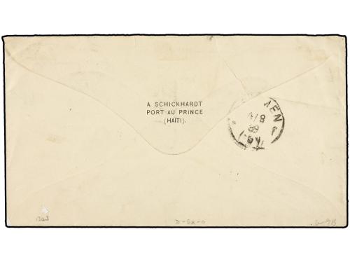 ✉ HAITI. Sc. 12, 23. 1889. PORT AU PRINCE a BREMEN (Alemania