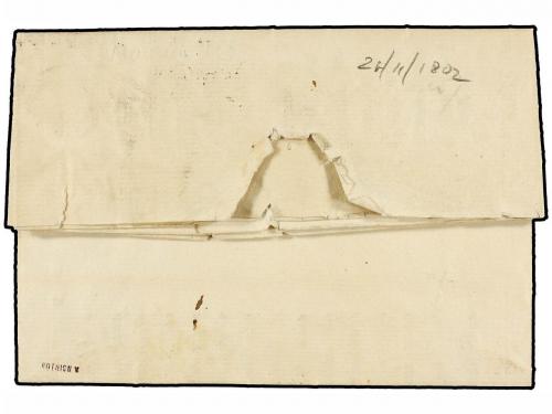 ✉ MAURICIO. 1802 (November 21). PORT N. E. ISLE DE FRANCE to