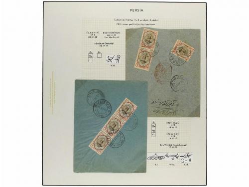 ✉ IRAN. Sc. 482. 1911-21. Ten covers with multiple frankings