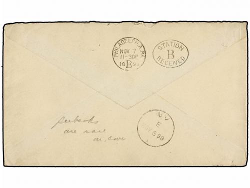 ✉ NICARAGUA. Sc. 113 (2). 1899. S. JUAN DEL NORTE a U.S.A. 5