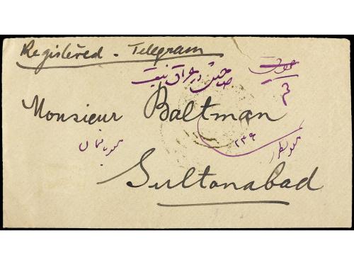 ✉ IRAN. Sc. 481, 483 (3), 486 (2). 1912. KOUM to SULTANABAD 