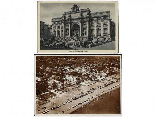 ✉ ITALIA. 1934. "CALCIO". 2 tarjetas postales circuladas a C