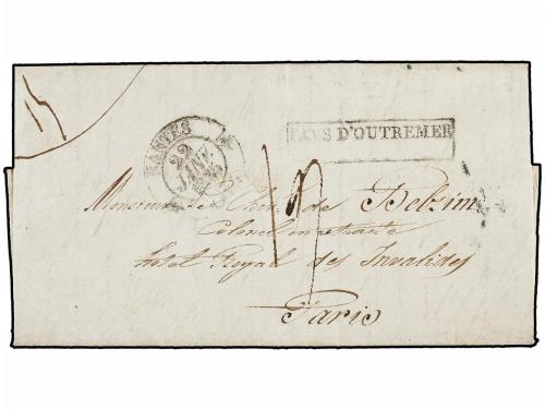 ✉ MAURICIO. 1834. PORT LOUIS to PARIS. Entire letter wtih AG