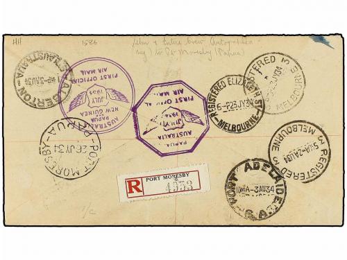 ✉ AUSTRALIA. 1934 (July 23). MELBOURNE to ALBERTON. AIR MAIL