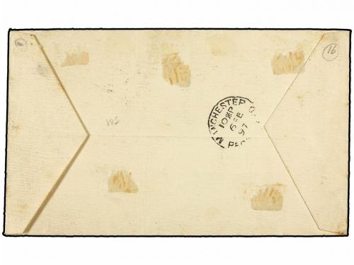 ✉ NIGERIA. Sg. 1, 3, 45, 46 (2). 1896. OPOBO RIVER to ENGLAN