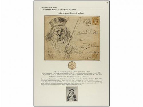 ✉ FRANCIA. Yv. 21. 1864. LES BATIGNOLES a PARÍS. 10 cts. bis