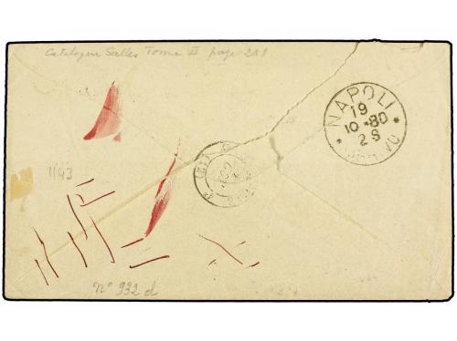 ✉ FRANCIA. 1880. SALONICA (Grecia) a MARSELLA. 25 cts. amari