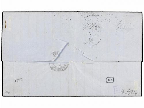 ✉ FRANCIA. Yv. 13, 16. 1858. CONSTANTINOPLA a MARSEILLE. 10 