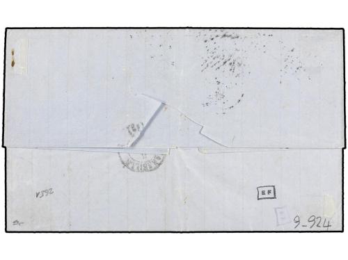 ✉ FRANCIA. Yv. 13, 16. 1858. CONSTANTINOPLA a MARSEILLE. 10 