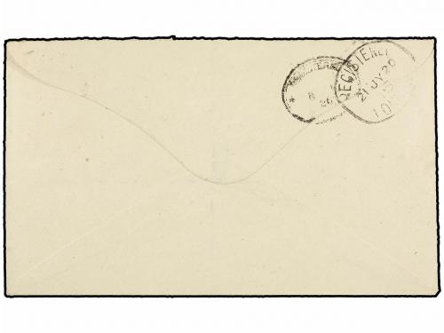 ✉ TANGANIKA. Sg. 58. 1920. TANGA to ENGLAND. 4 rupees G.E.A.