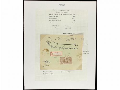 ✉ IRAN. 1902-06. Twenty five covers, diverse frankings (see 