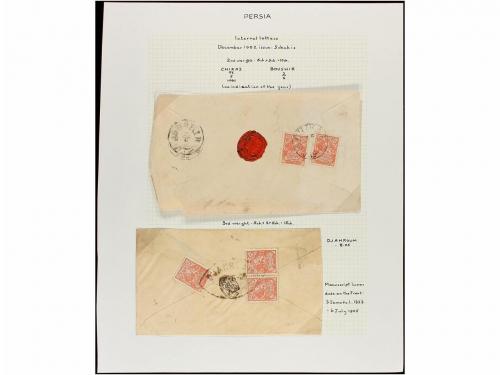 ✉ IRAN. 1902-06. Twenty five covers, diverse frankings (see 