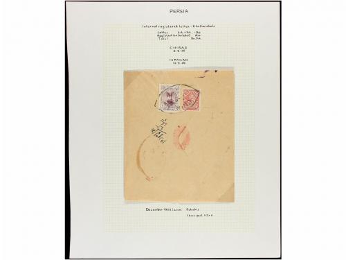✉ IRAN. 1902-06. Eleven registered letters, diverse franking