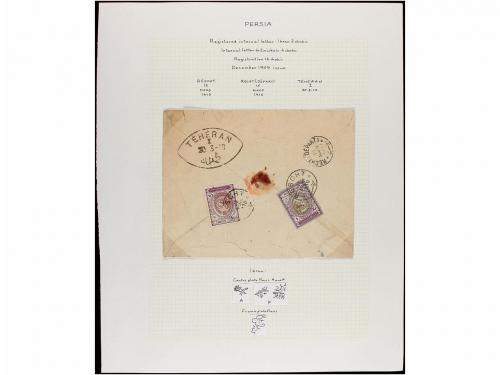 ✉ IRAN. 1910-11. Forty nine covers, diverse franings (see we