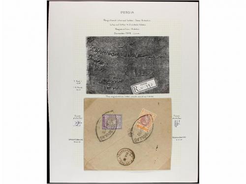 ✉ IRAN. 1910-11. Forty nine covers, diverse franings (see we
