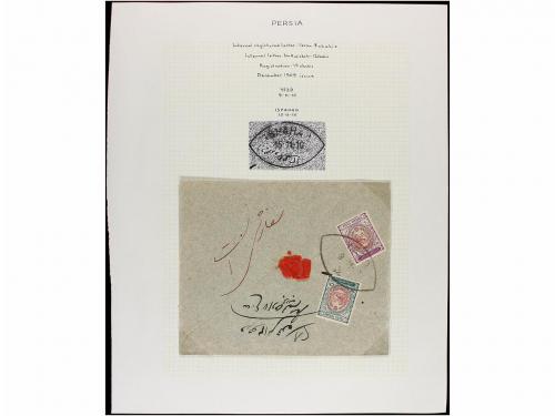 ✉ IRAN. 1910-11. Forty nine covers, diverse franings (see we