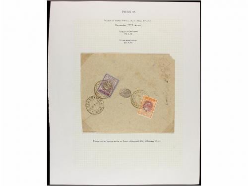 ✉ IRAN. 1910-11. Forty nine covers, diverse franings (see we