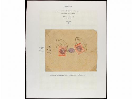 ✉ IRAN. 1910-11. Forty nine covers, diverse franings (see we