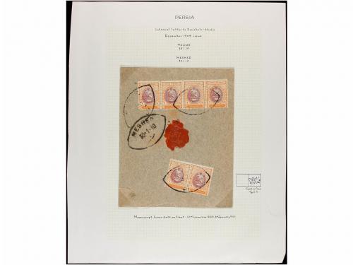 ✉ IRAN. 1910-11. Forty nine covers, diverse franings (see we