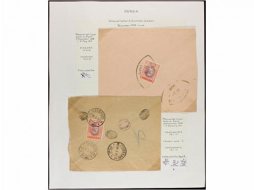 ✉ IRAN. 1910-11. Forty nine covers, diverse franings (see we