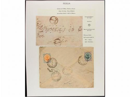 ✉ IRAN. 1921-22. Fourteen covers with diverse frankings all 
